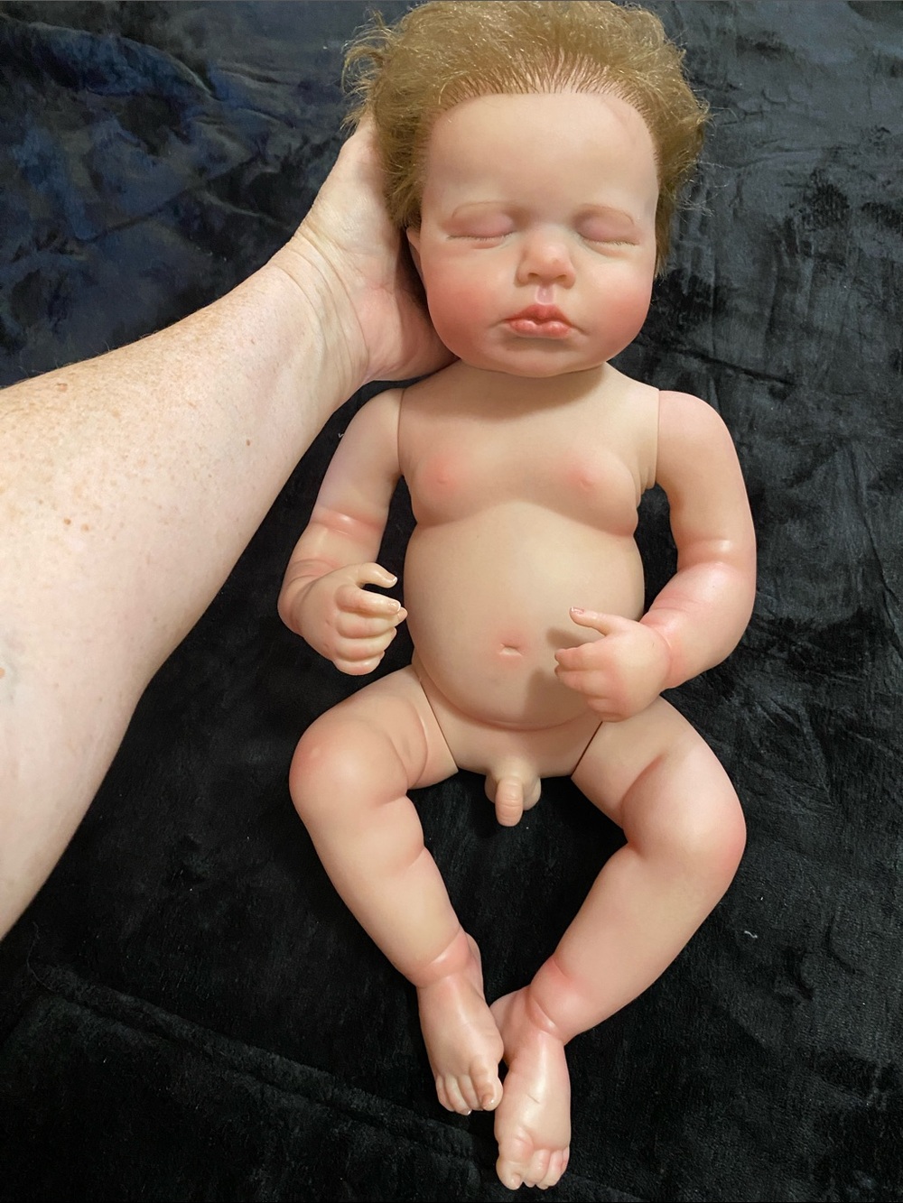 Male baby boy real life like vinyl baby doll reborn